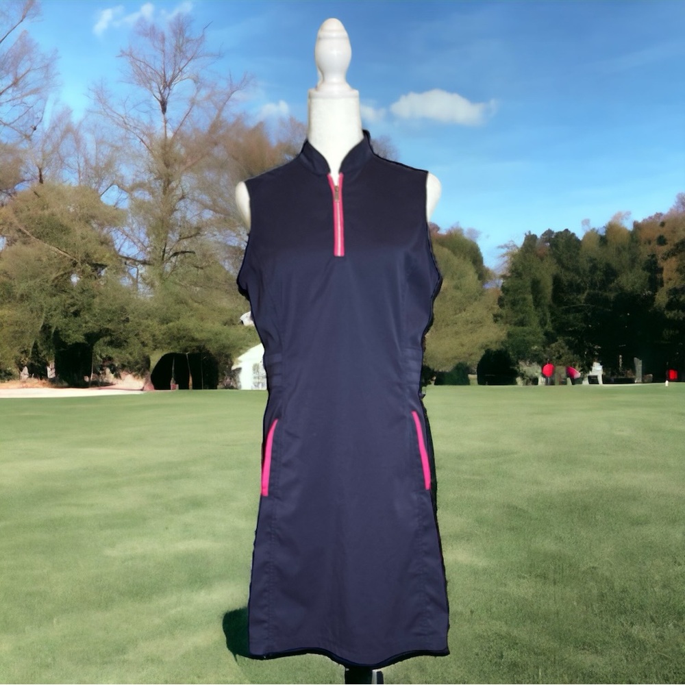 Tail Women’s Sleeveless Navy Blue Sports Activewear Golf/Athletic Dress Size S.
